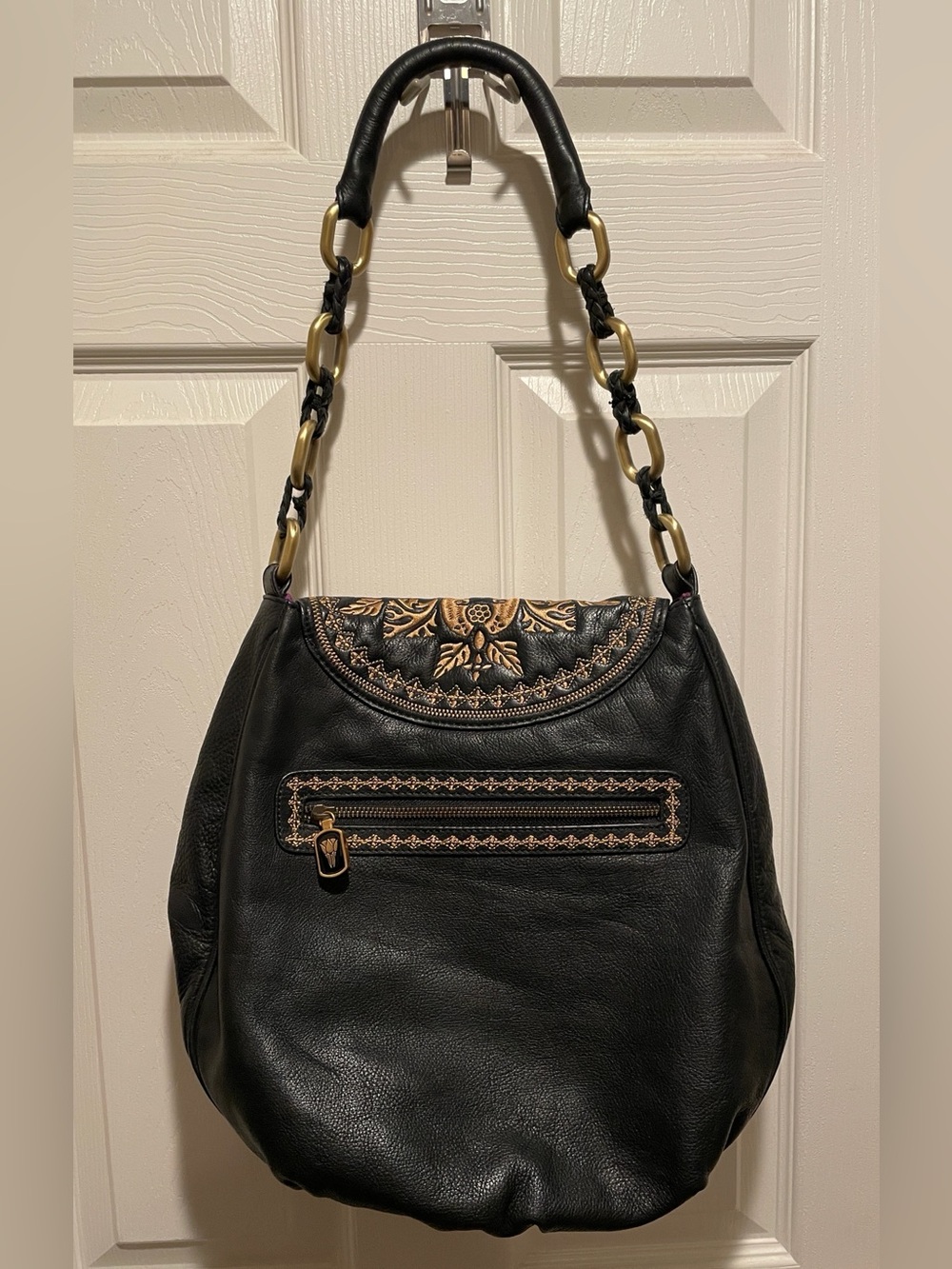 Isabella Fiore embroidered hobo shoulder bag - Picture 3 of 13
